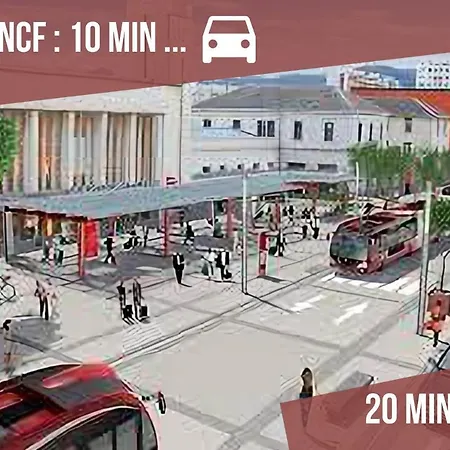 #nid Douillet#situation Centrale/tram A 200m *